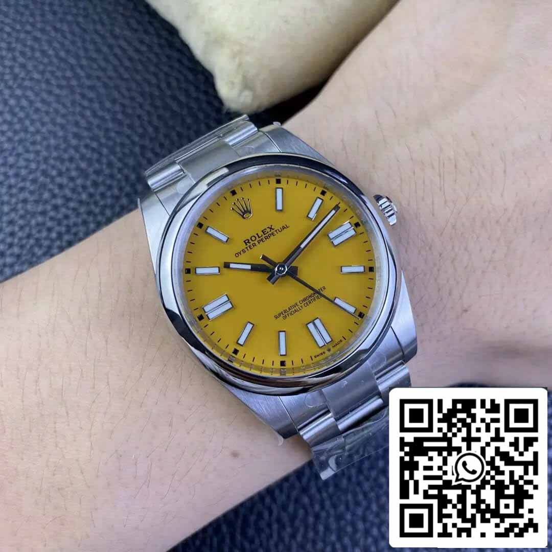 Rolex Oyster Perpetual M124300-0004 41MM 1:1 Best Edition Clean Factory Yellow Dial