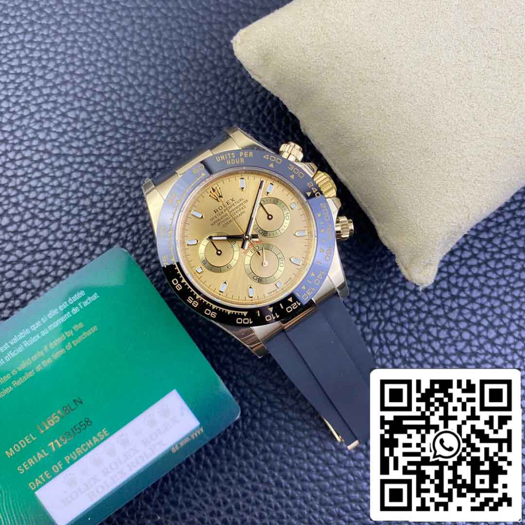 Réplique Rolex Daytona M116518ln-0042 Meilleur cadran champagne 1: 1 BT Factory