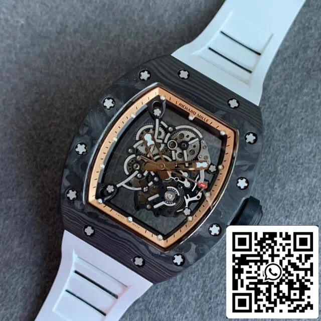 Richard Mille RM055 1:1 Melhor Edição KV Factory V2 Skeleton Dial