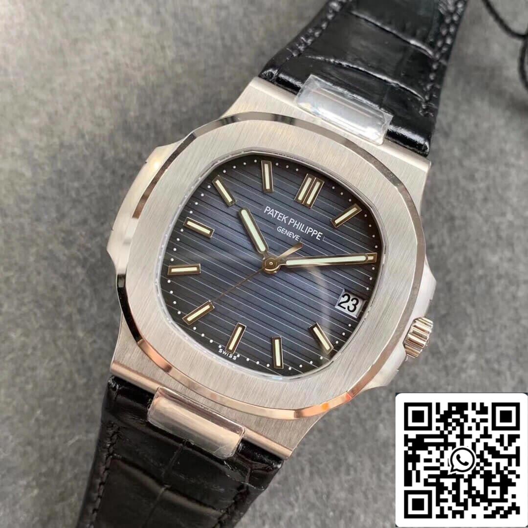 Patek Philippe Nautilus 5711G 1:1 Meilleure édition PPF Factory V4 Cadran bleu Suisse ETA324