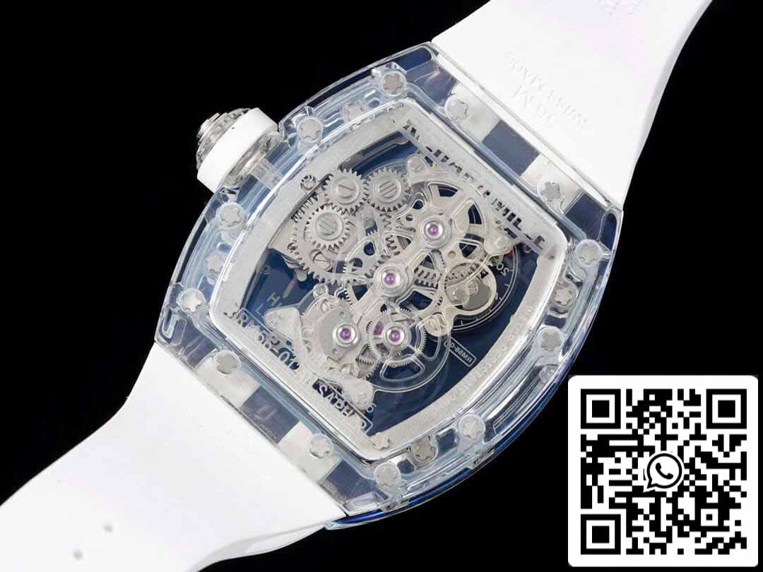 Richard Mille RM 56-01 Tourbillon 1:1 Meilleure édition RM Factory Bracelet en caoutchouc blanc