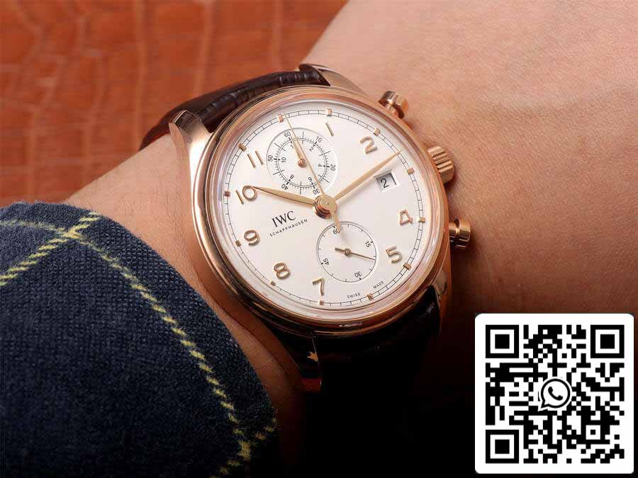 IWC Portugieser IW390301 1:1 Mejor edición ZF Factory esfera blanca