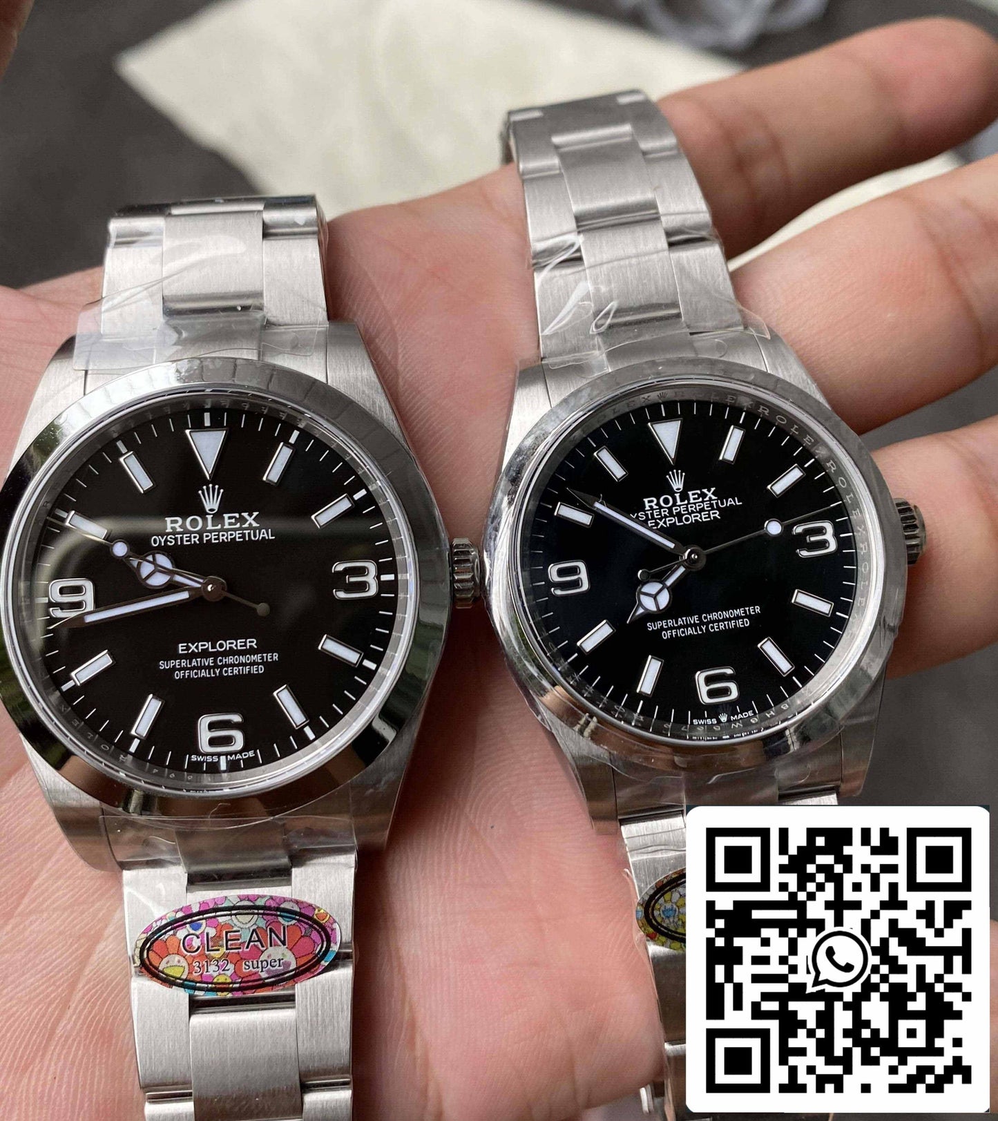 Rolex Explorer M214270-0003 39MM 1:1 Melhor Edição Clean Factory Mostrador Preto