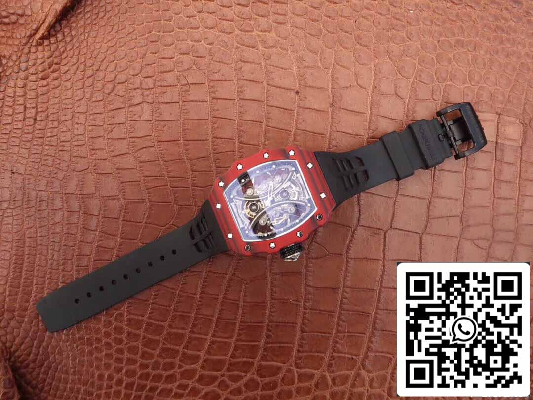 Richard Mille RM53-01 1:1 Meilleure édition KV Factory Rouge TPT Fibre de carbone