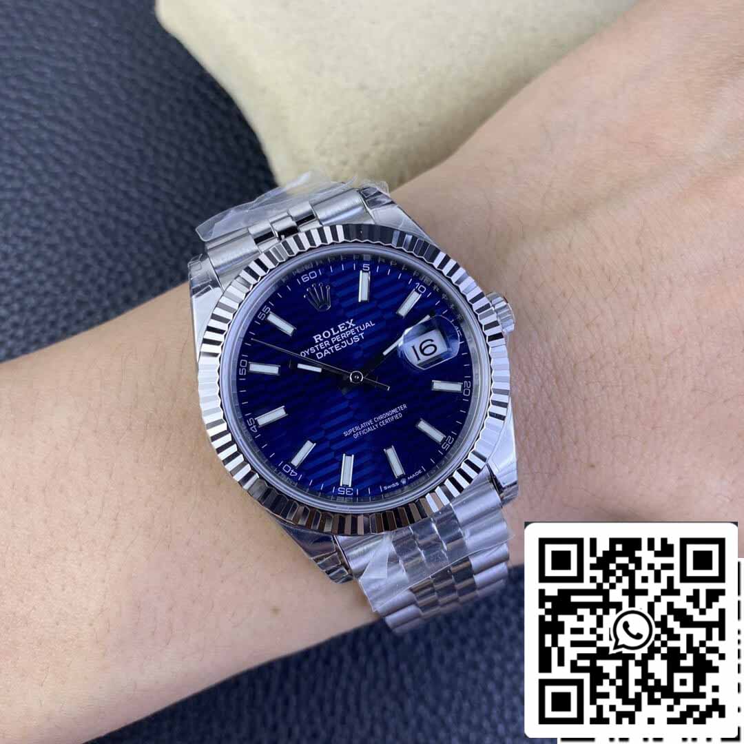 Rolex Datejust M126334-0032 41MM 1:1 Melhor Edição VS Aço Inoxidável de Fábrica