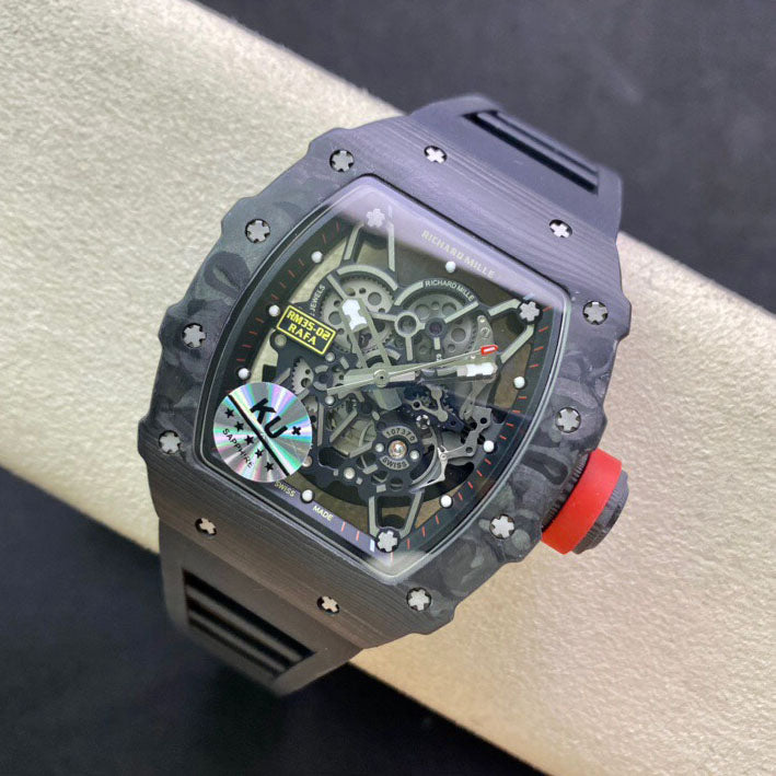 Richard Mille RM035-02 1:1 Meilleure édition KU Factory Bracelet noir en fibre de carbone 