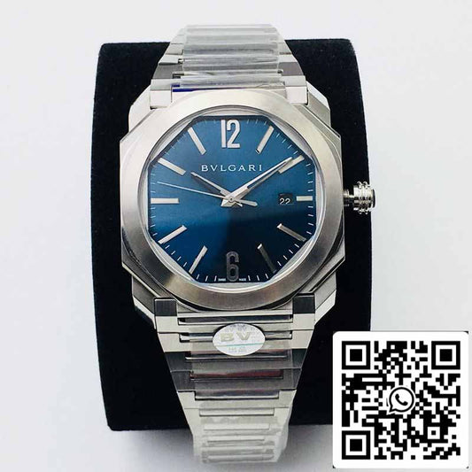 Bvlgari Octo 102105 BGO38C3SSD 1:1 Meilleure édition BV Factory Cadran bleu