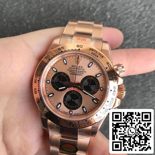 Rolex Daytona m116505-0009 1: 1 Meilleure édition Noob Factory Cadran Champagne