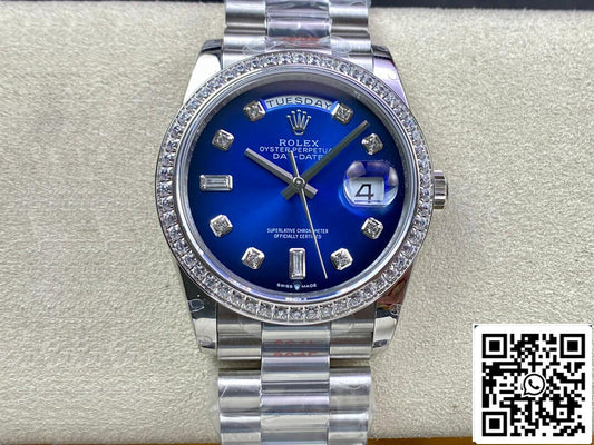 Rolex Day Date M128396TBR-0008 36MM 1:1 Meilleure édition GM Factory Lunette en diamant