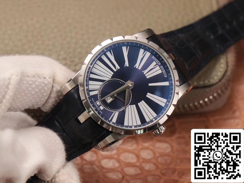 Roger Dubuis Excalibur DBEX0535 1:1 Best Edition PF Factory Blue Dial Swiss ETA9015