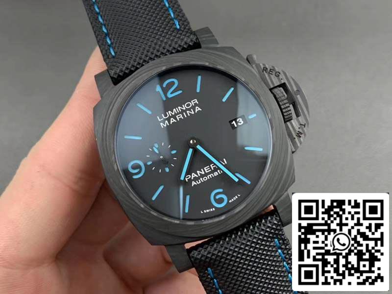 Panerai Luminor PAM01661 1:1 Meilleure édition VS Factory Black Carbon Swiss P9010