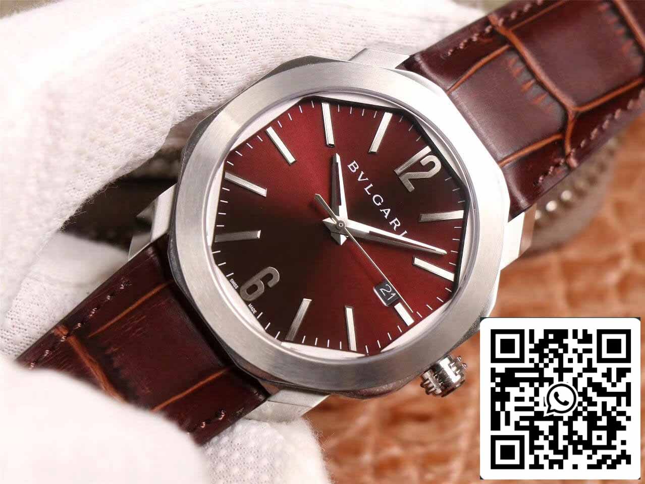 Bvlgari Octo 102705 1:1 Best Edition BV Factory Reddish Brown Dial