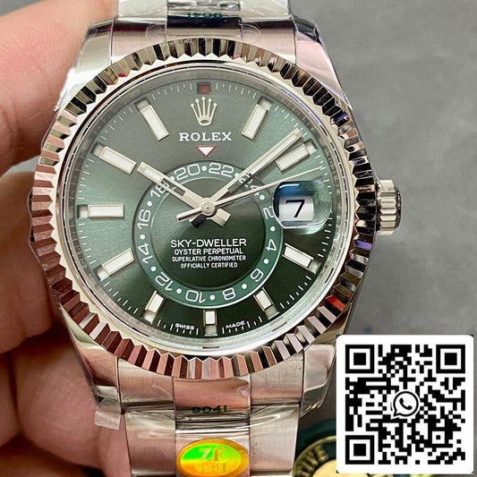 Rolex Sky Dweller M336934-0001 1:1 Mejor Edición ZF Factory Esfera Verde