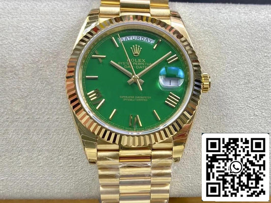 Rolex Day Date M228238-0061 1:1 Meilleure édition EW Factory Cadran vert