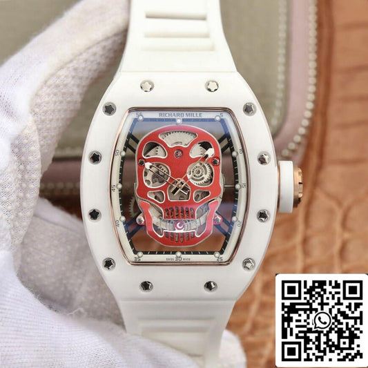 Richard Mille RM52-01 1:1 Best Edition KV Factory White Ceramic