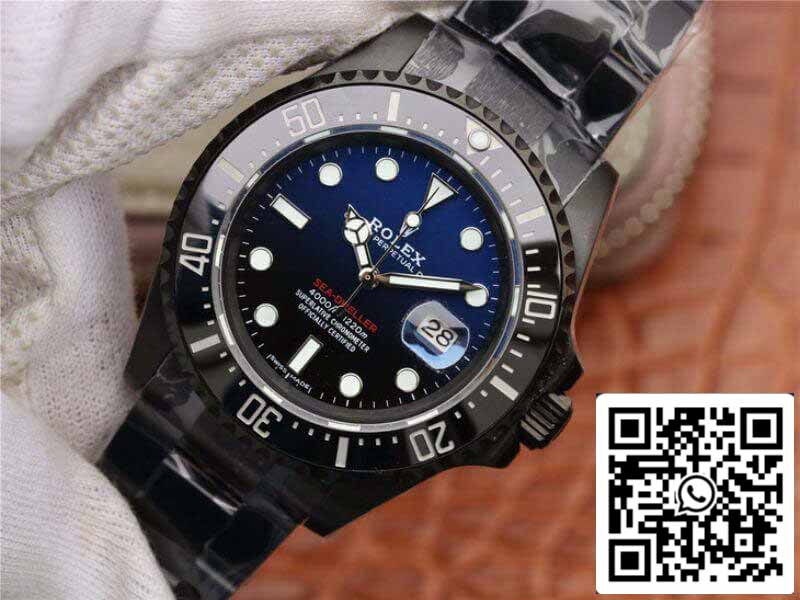 Rolex Deepsea Sea-Dweller 116660 1:1 Mejor Edición Suiza ETA2836 Esfera Degradada