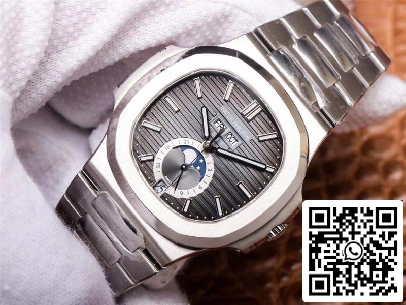 Patek Philippe Nautilus 5726/1A-001 1:1 Meilleure édition PF Factory Cadran gris Suisse ETA324