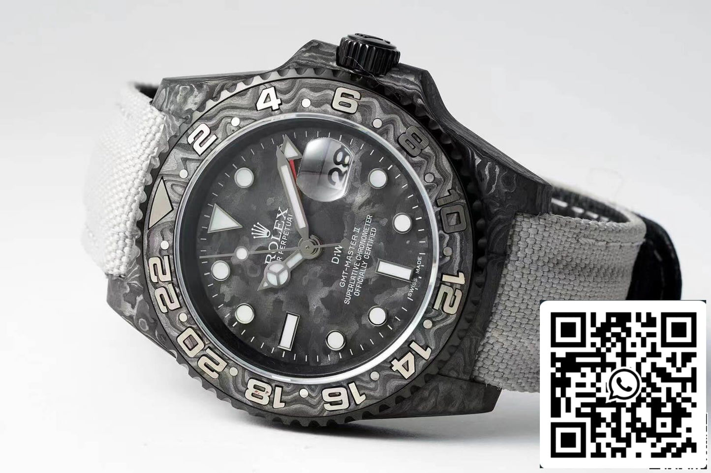 Cinturino in tessuto in fibra di carbonio Rolex GMT-MASTER II Diw 1:1 Best Edition