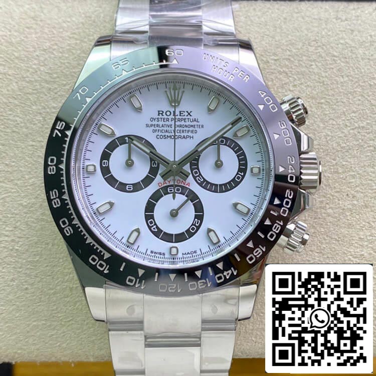 Rolex Cosmograph Daytona M116500LN-0001 1:1 Best Edition Clean Factory quadrante bianco