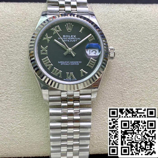 Rolex Datejust M278274-0002 31MM 1:1 Melhor Edição EW Factory Black Dia