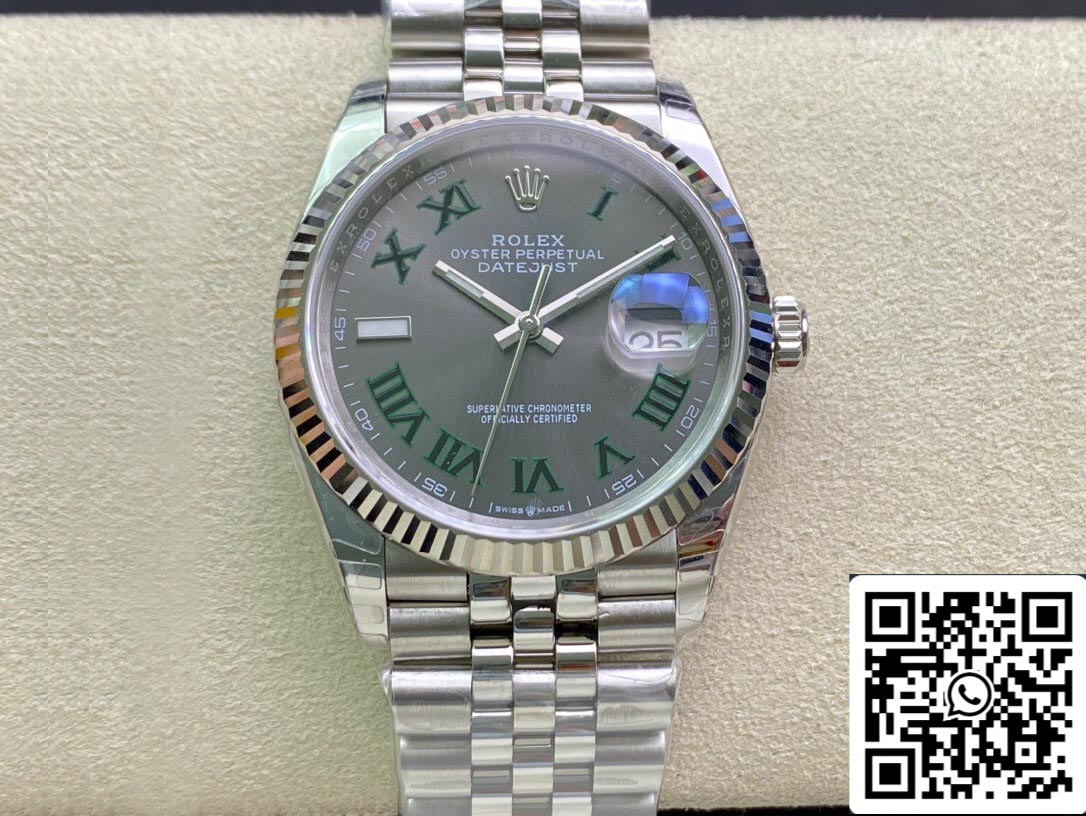 Rolex Datejust M126234-0045 36MM 1:1 Melhor Edição EW Factory Mostrador Cinza