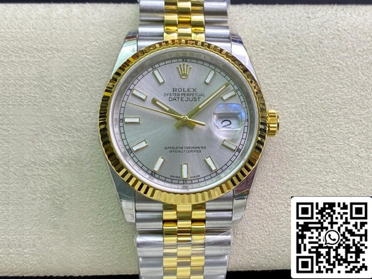 Rolex Datejust 126233 36MM 1:1 Melhor Edição EW Factory Ouro Amarelo