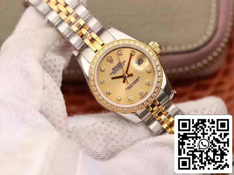 Rolex Lady Datejust 28MM 1:1 Best Edition Movimento svizzero NH05 con placcatura in oro 18 carati