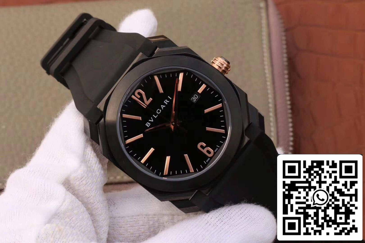 Bvlgari Octo 102581 BGO41BBSVD 1:1 Meilleure édition Cadran noir