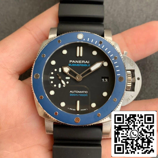 Panerai Submersible PAM01209 1:1 Meilleure édition VS Cadran noir d'usine