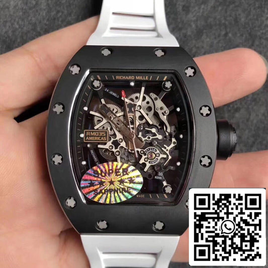 Cinturino bianco Richard Mille RM035 Americas KV Factory 1: 1 Best Edition