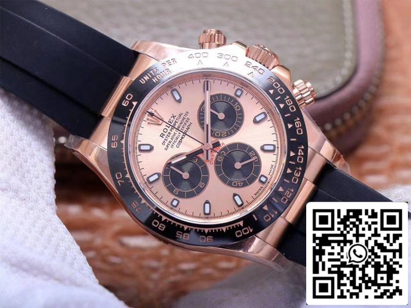 Rolex Daytona M116515LN-0021 1:1 Meilleure édition Noob Factory Cadran rose Suisse ETA4130