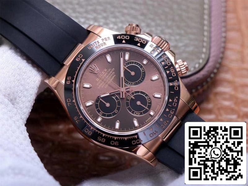 Rolex Daytona M116515LN-0041 1:1 Meilleure édition Noob Factory Cadran Chocolat Suisse ETA4130