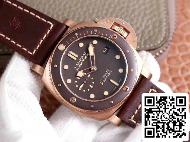 Panerai Submersible PAM00968 1:1 Best Edition VS Factory Brown Dial Swiss P9010