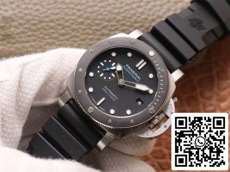 Panerai Submersible PAM00683 1:1 Meilleure édition VS Factory Cadran noir Suisse P9010