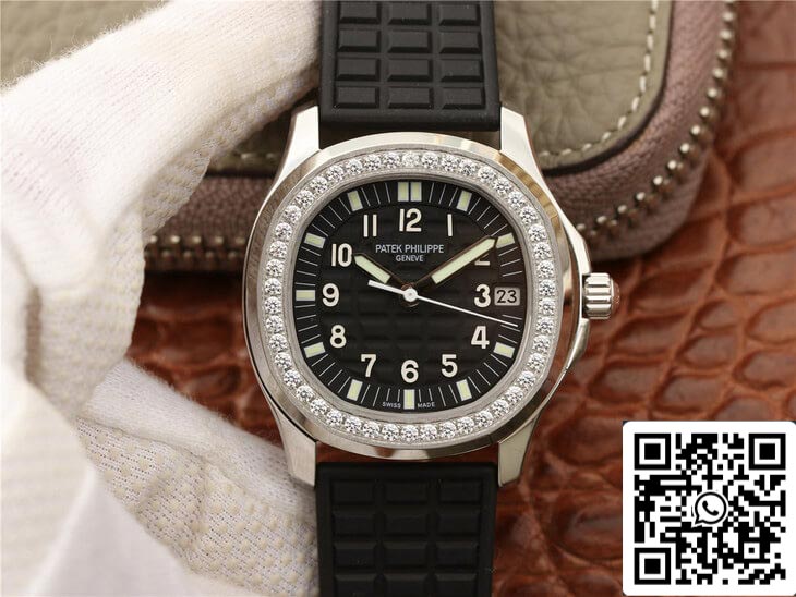 Patek Philippe Aquanaut 5067A-001 1:1 Melhor Edição PPF Factory Diamond Black Dial