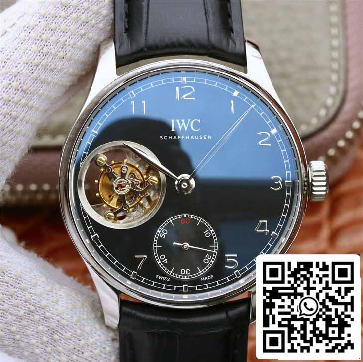 IWC Tourbillon Portugais 1:1 Meilleure Édition ZF Factory Cadran Noir