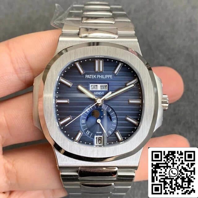 Patek Philippe Nautilus 5726/1A-014 1:1 Meilleure édition GR Factory Cadran bleu