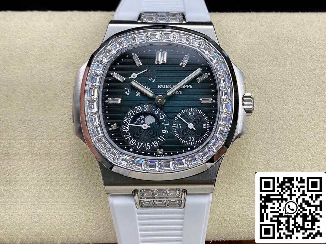 Patek Philippe Nautilus 5712GR 1:1 Meilleure édition GR Factory Bracelet en caoutchouc