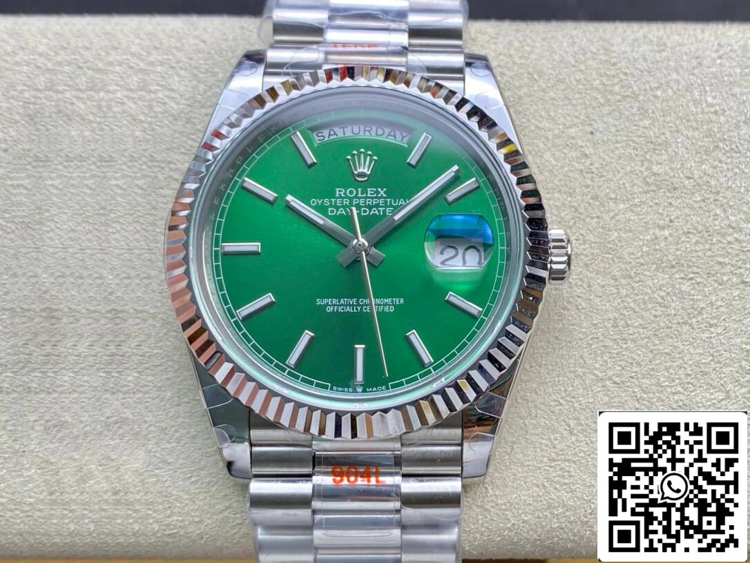 Rolex Day Date 40MM 1:1 Meilleure édition GM Factory Cadran vert