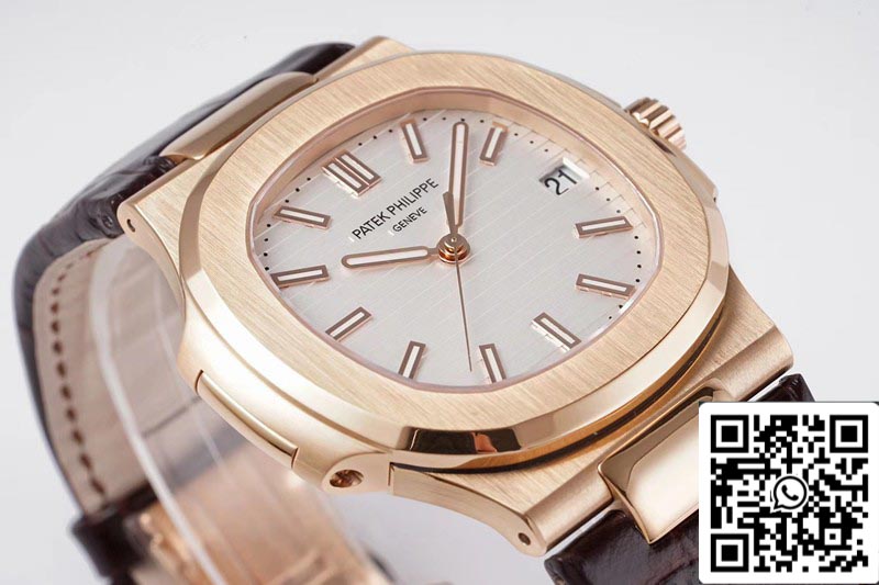 Patek Philippe Nautilus 5711R-001 1:1 Meilleure édition PPF Factory V4 Cadran blanc Suisse ETA324