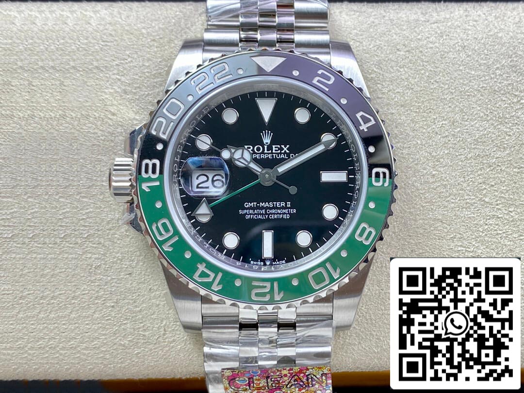 Rolex GMT Master II M126720vtnr-0002 1:1 Best Edition Clean Factory schwarzes Zifferblatt