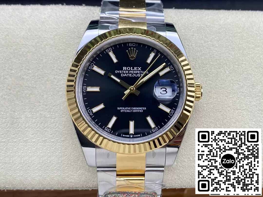 Rolex Datejust 41MM M126333-0013 1:1 Best Edition Clean Factory schwarzes Zifferblatt