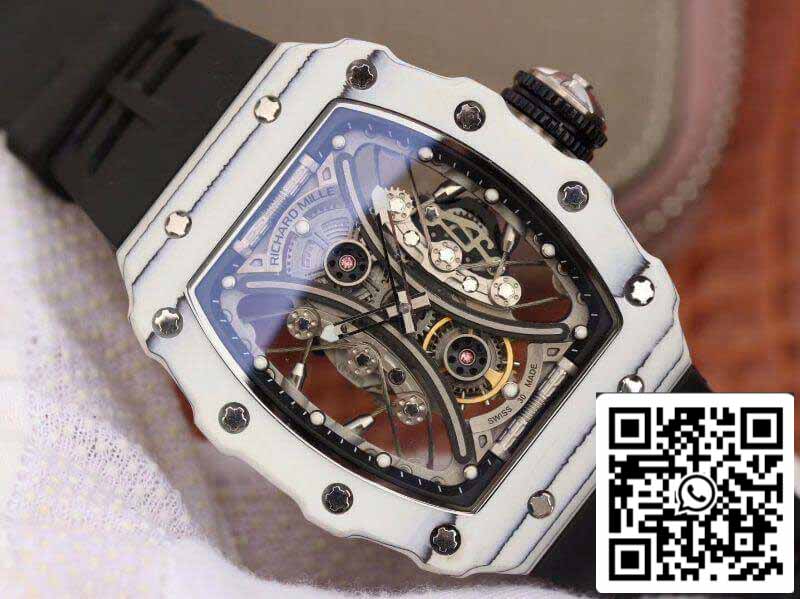 Richard Mille Pablo Mac Donough RM53-01 1:1 Best Edition Swiss ETA Imported mechanical movement Skeleton Dial Black rubber strap