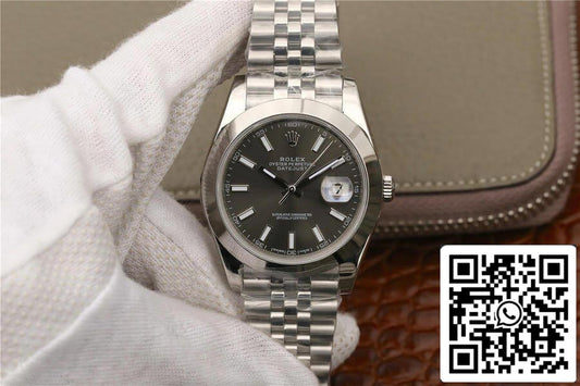 Rolex Datejust M126300-0008 1:1 Meilleure édition EW Factory Cadran gris