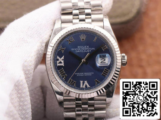 Rolex Datejust 126234 1:1 Meilleure édition EW Factory Cadran bleu