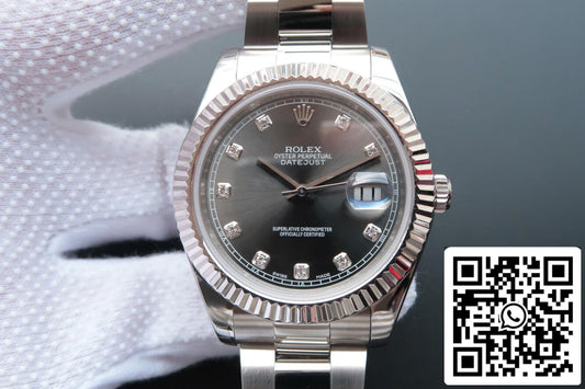 Rolex Datejust M126334-0005 1:1 Meilleure édition EW Factory Cadran clouté de diamants