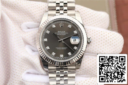 Rolex Datejust M126334-0006 1:1 Meilleure édition EW Factory Cadran gris