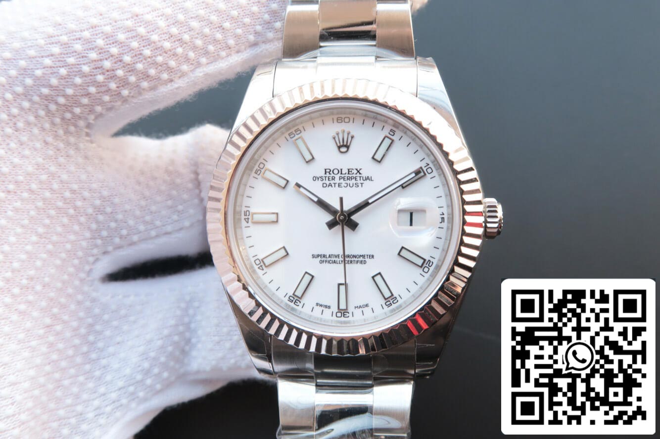 Rolex Datejust M126334-0009 1:1 Meilleure édition EW Factory Cadran blanc