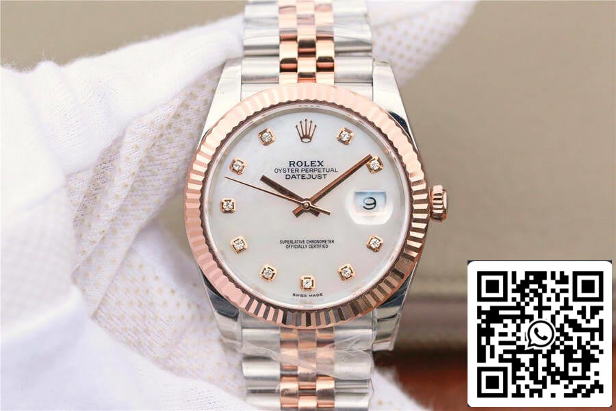 Rolex Datejust M126331-0014 1:1 Meilleure édition EW Factory Cadran en nacre en or rose