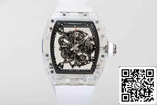 Réplique Richard Mille RM055 Meilleure édition 1:1 RM Factory Bracelet blanc